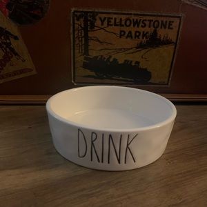 Rae Dunn Cat Food Bowl “Drink”